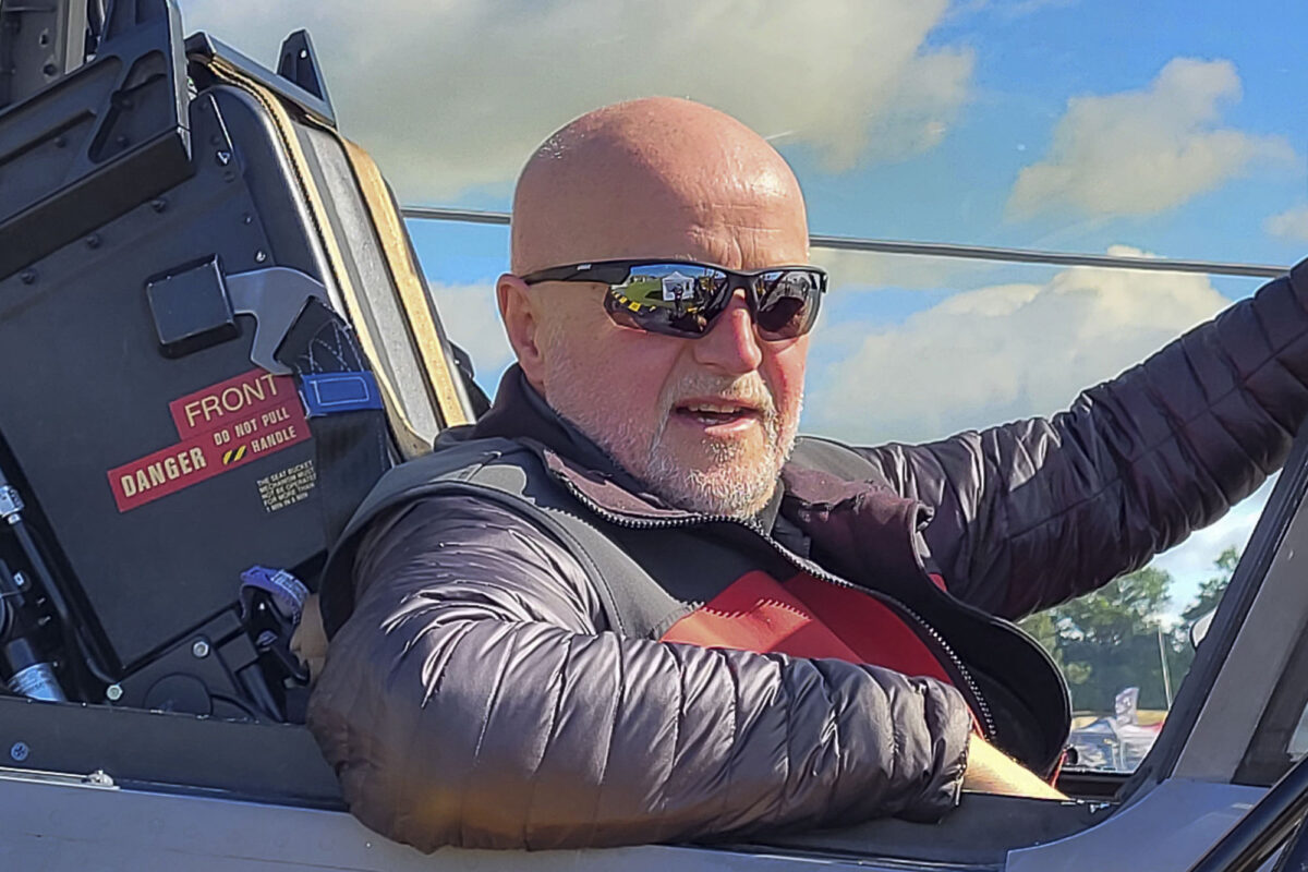 W kabinie Gripena podczas Aviatická pouť w Pardubicach – V’2022 r.