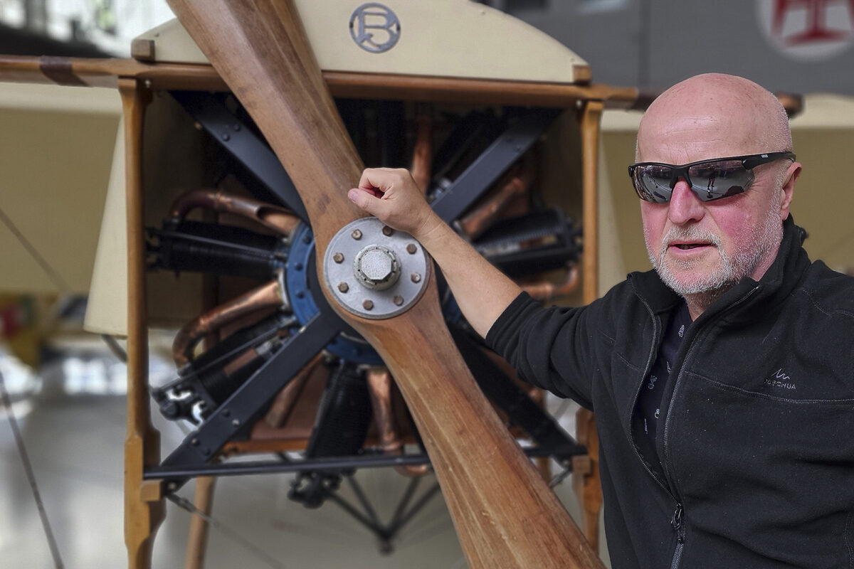 Przy samolocie Bleriot – Museu do Ar – Portugalia – X’2024 r.