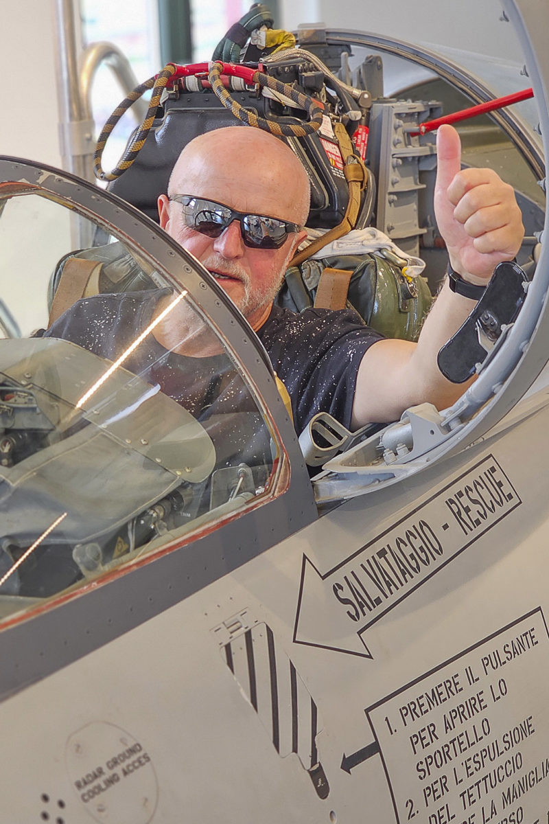 W samolocie F-104 w Museo Storico Aeronautica Militare – X’2025 r.